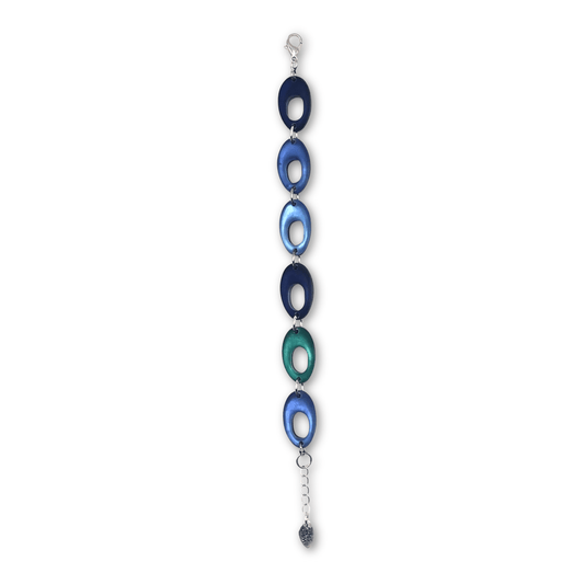 Pacific Hollow Nuggets Matte Bracelet | The Jewellery Stop