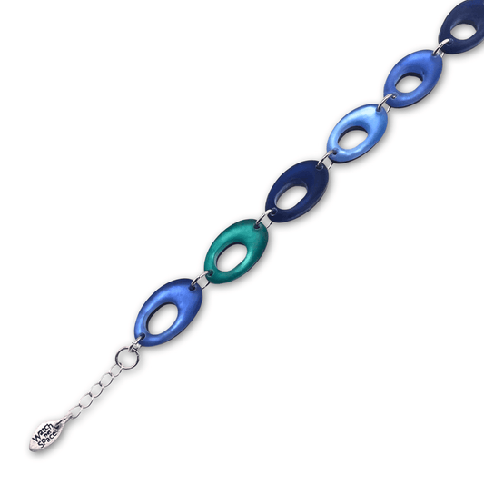 Pacific Hollow Nuggets Matte Bracelet | The Jewellery Stop