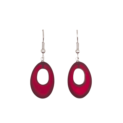 Rainbow Hollow Nuggets Matte Fish Hook Earrings | The Jewellery Stop