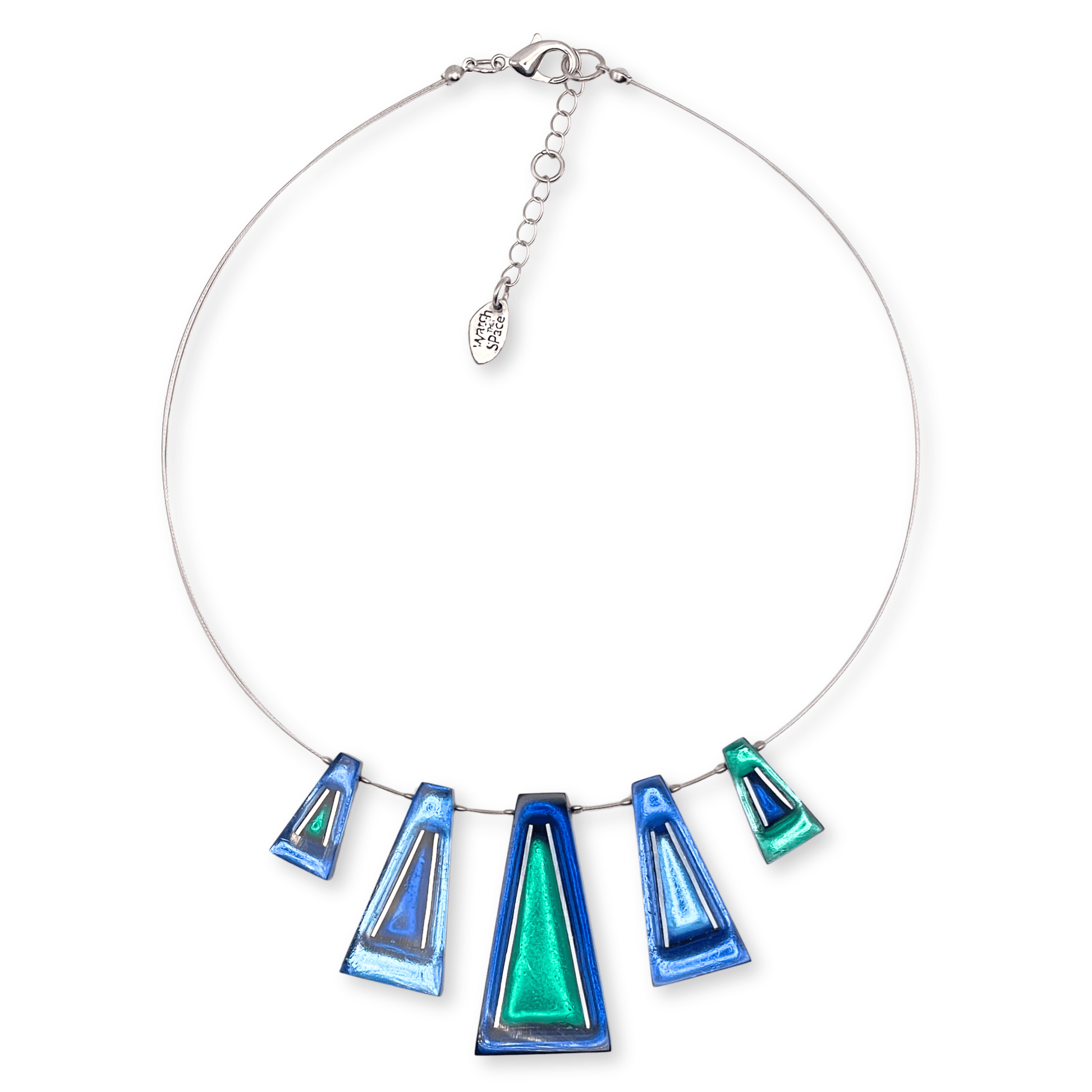 Pacific Aluminium Triangles Shiny Necklace