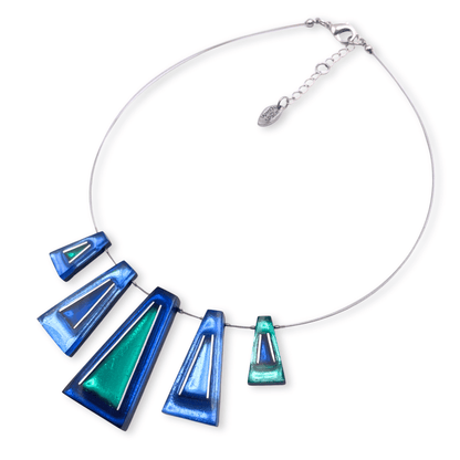Pacific Aluminium Triangles Shiny Necklace