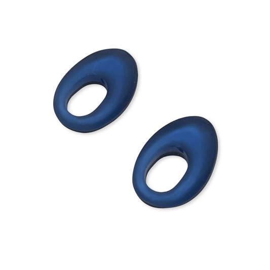 Pacific Hollow Nuggets Matte Stud Earrings