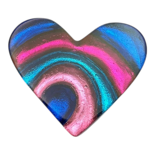 Paradise Heart Swirl Shiny Brooch | The Jewellery Stop