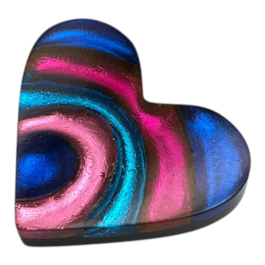 Paradise Heart Swirl Shiny Brooch | The Jewellery Stop