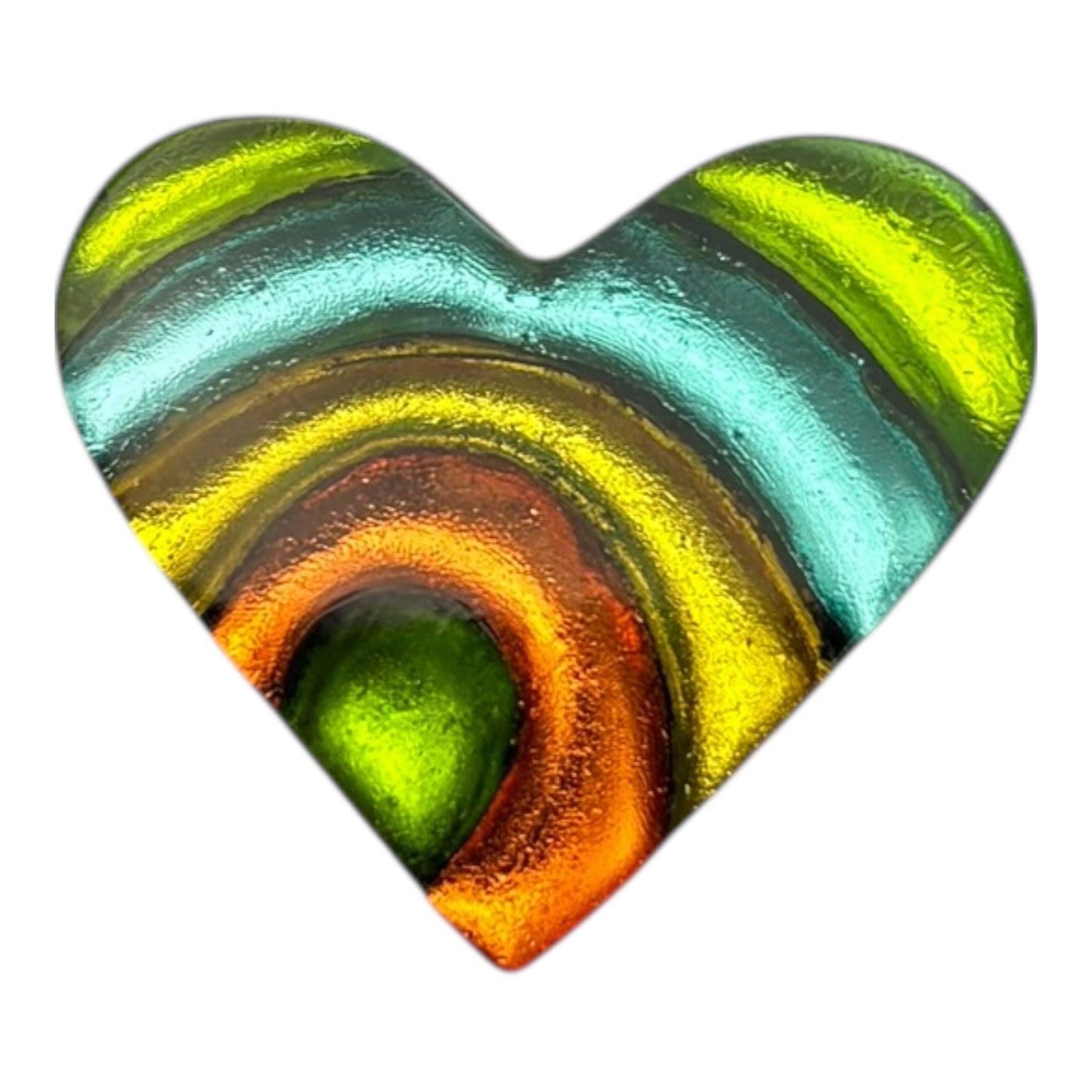 Zest Heart Swirl Shiny Brooch | The Jewellery Stop