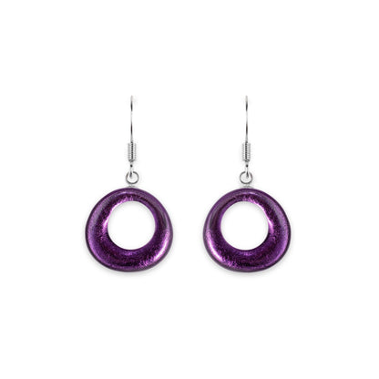 Sweetpea Hollow Circles Shiny Fish Hook Earrings | The Jewellery Stop