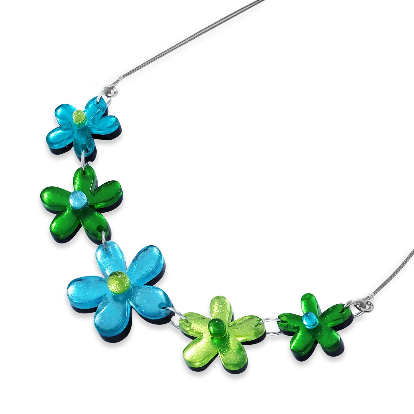 Neptune Flower Shiny Necklace | The Jewellery Stop
