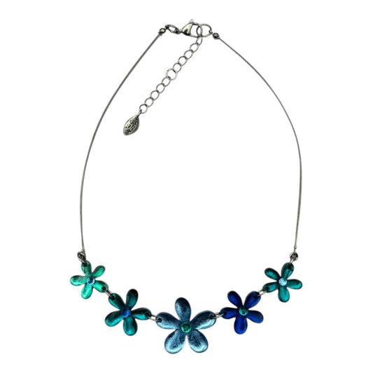 Crystal Flower Shiny Necklace | The Jewellery Stop