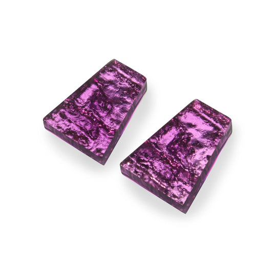 Rainbow Aztec Shiny Large Stud Earrings | The Jewellery Stop