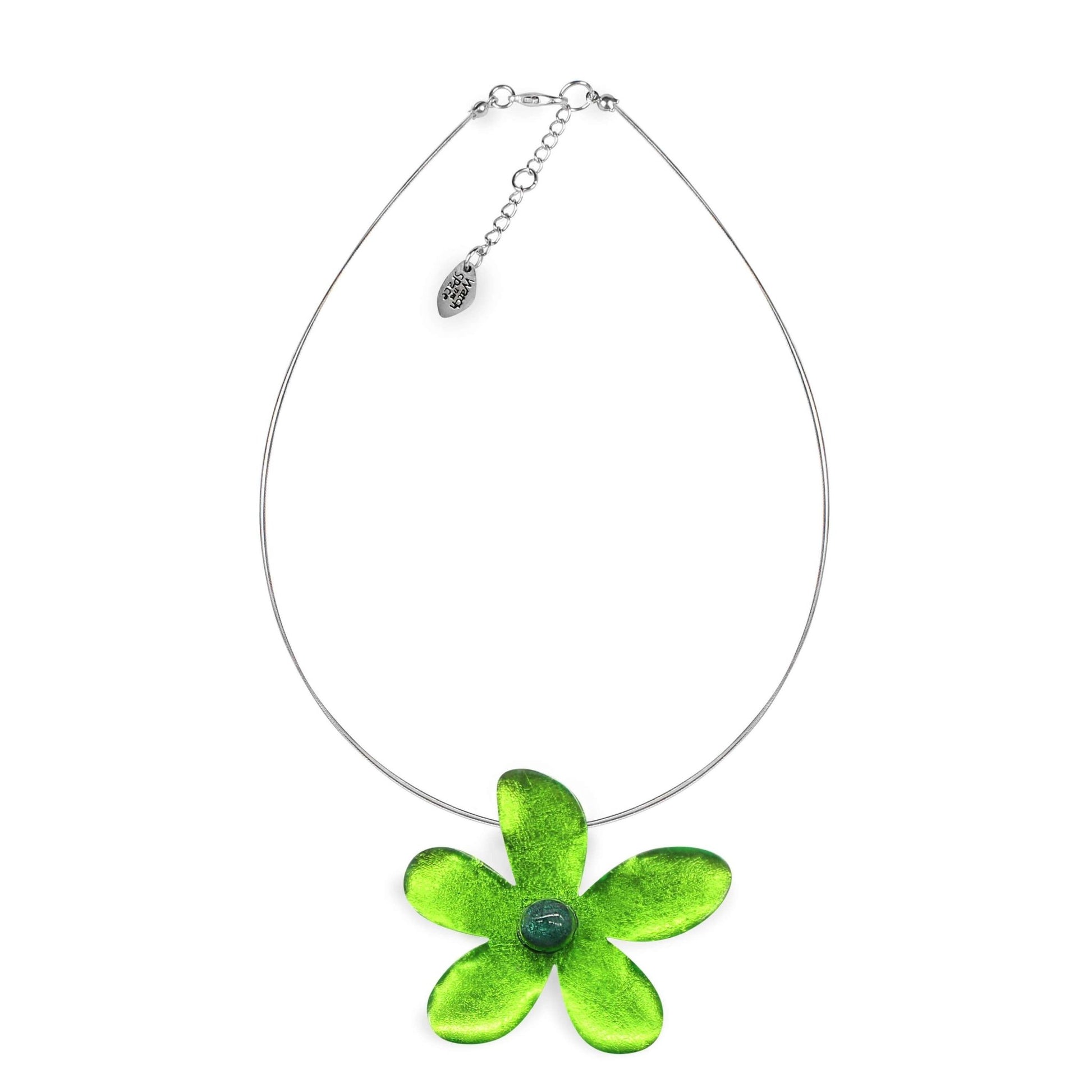 Lime Flower Shiny Large Pendant | The Jewellery Stop