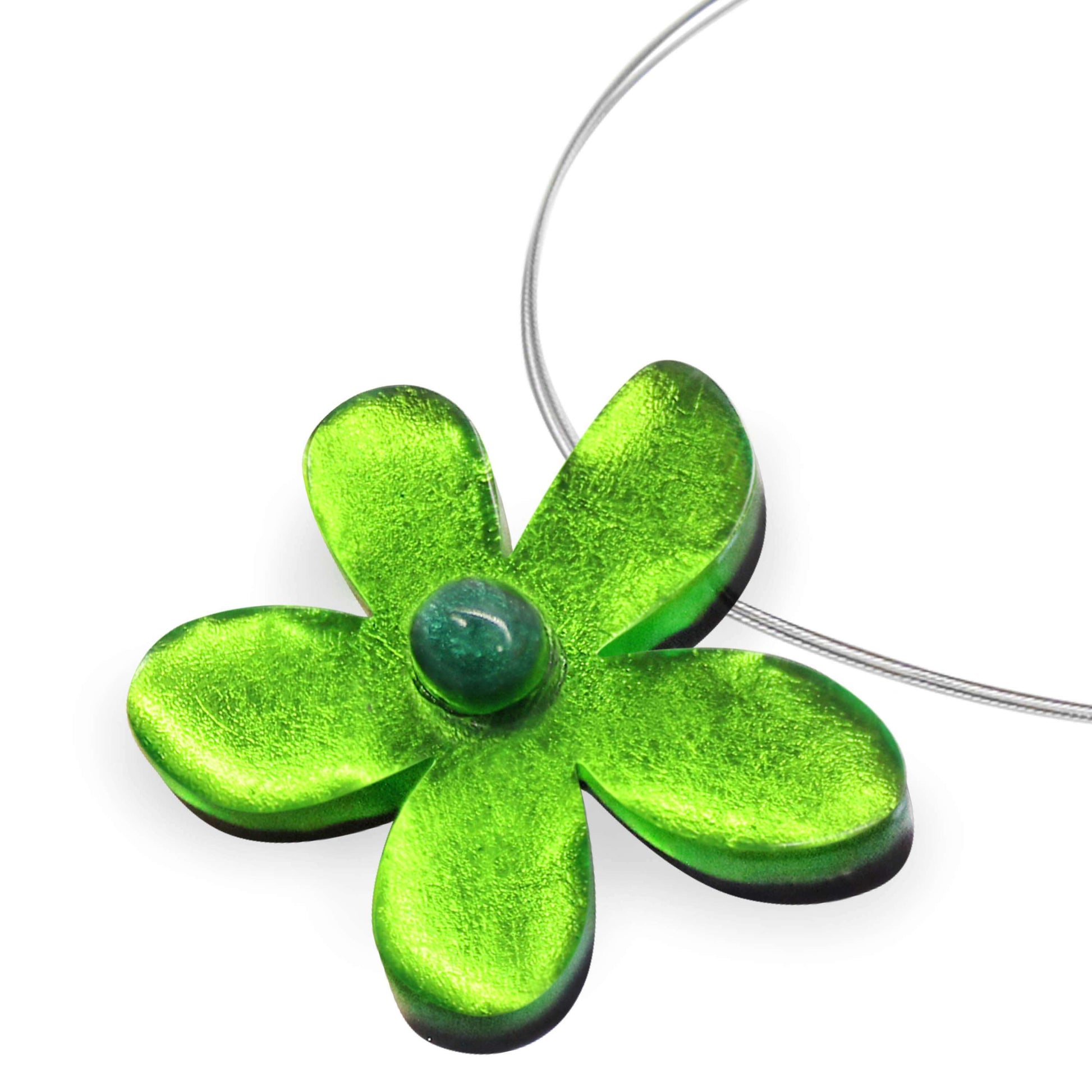 Lime Flower Shiny Large Pendant | The Jewellery Stop