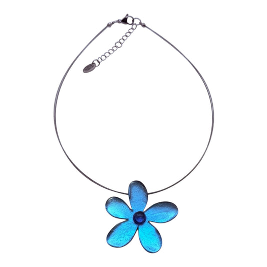 Crystal Flower Shiny Large Pendant | The Jewellery Stop