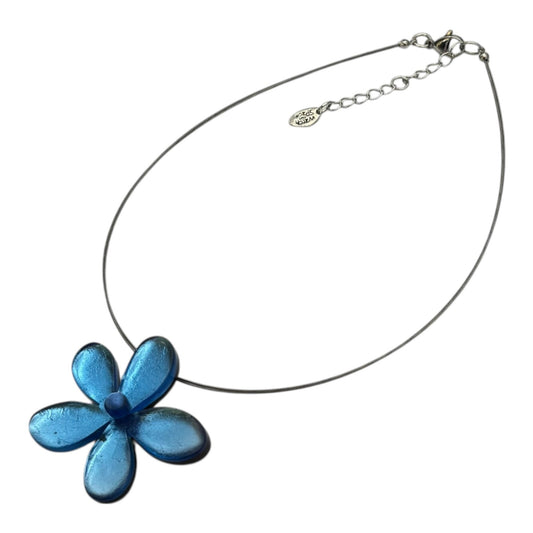 Crystal Flower Shiny Large Pendant | The Jewellery Stop