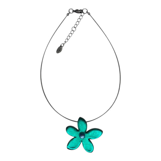 Mint Flower Shiny Large Pendant | The Jewellery Stop