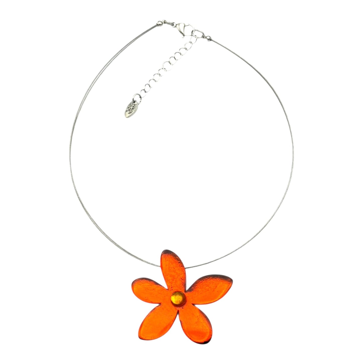 Sunset Flower Shiny Large Pendant | The Jewellery Stop