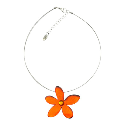 Sunset Flower Shiny Large Pendant | The Jewellery Stop