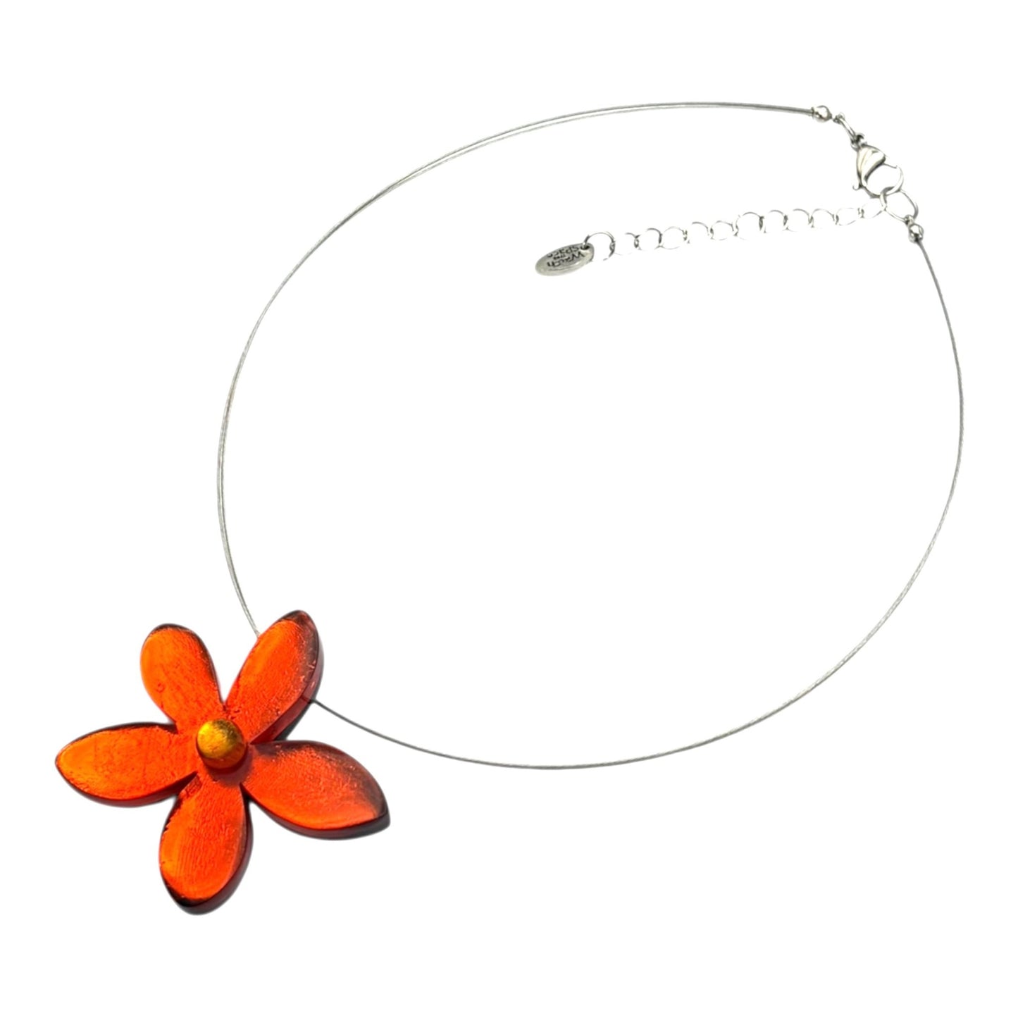 Sunset Flower Shiny Large Pendant | The Jewellery Stop