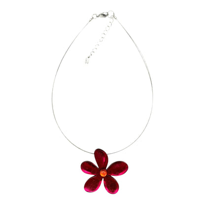 Tropical Flower Shiny Large Pendant | The Jewellery Stop