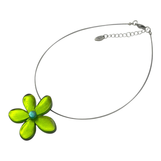 Zest Flower Shiny Large Pendant | The Jewellery Stop
