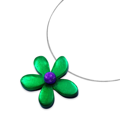 Aurora Flower Shiny Small Pendant | The Jewellery Stop