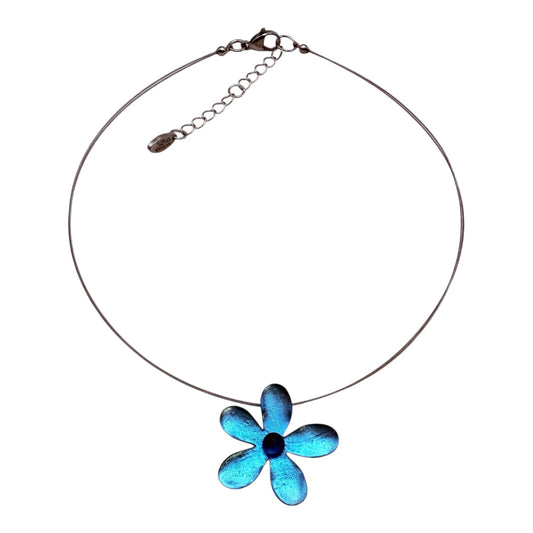 Crystal Flower Shiny Small Pendant | The Jewellery Stop
