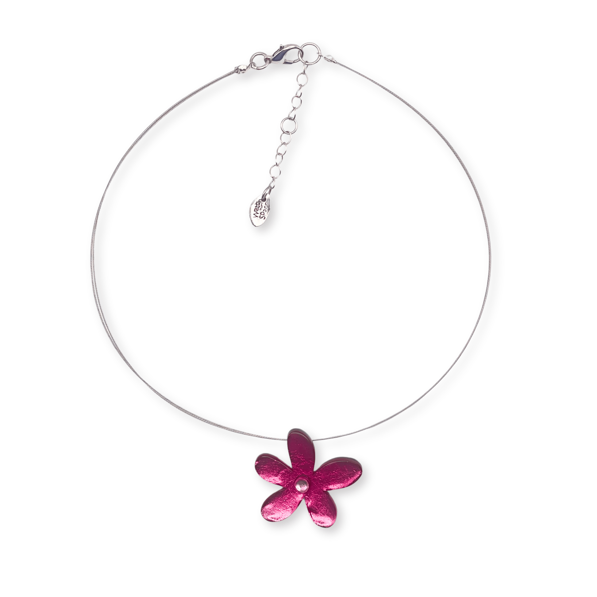 Flamingo Flower Shiny Small Pendant