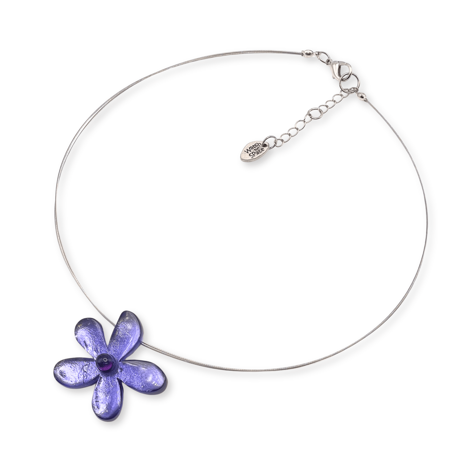 Lilac Flower Shiny Small Pendant