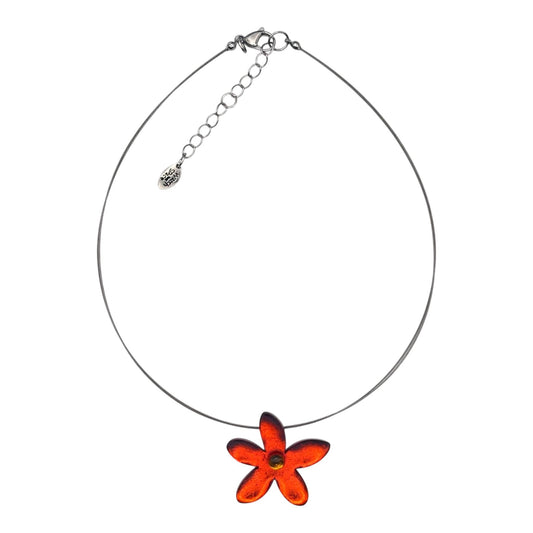 Sunset Flower Shiny Small Pendant | The Jewellery Stop
