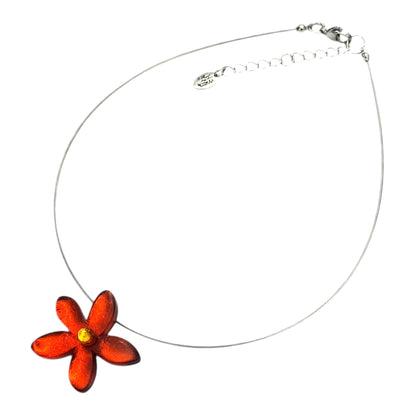 Sunset Flower Shiny Small Pendant | The Jewellery Stop