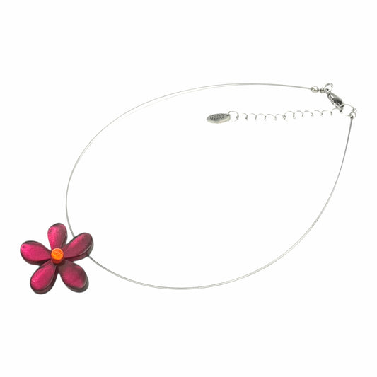 Tropical Flower Shiny Small Pendant | The Jewellery Stop