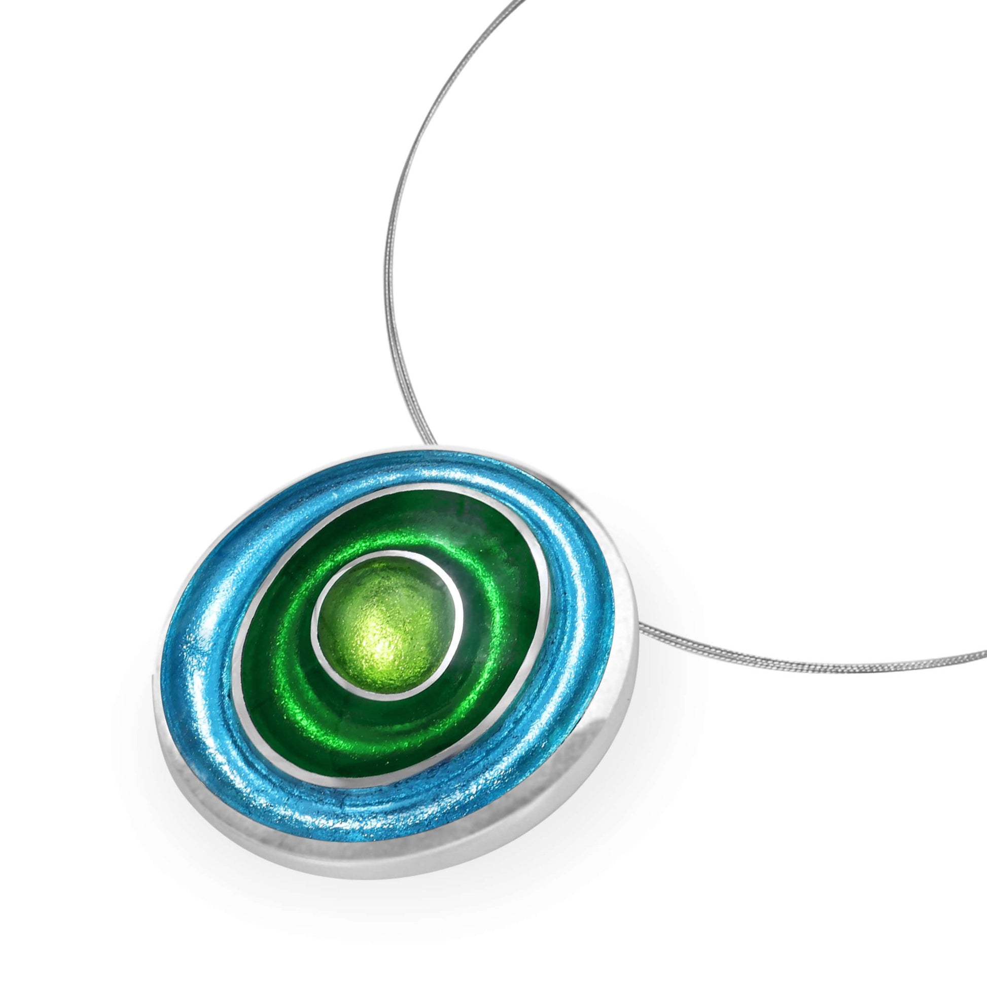 Neptune Organic Circles Shiny Pendant | The Jewellery Stop