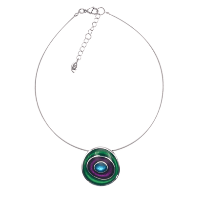 Aurora Organic Circles Shiny Pendant | The Jewellery Stop