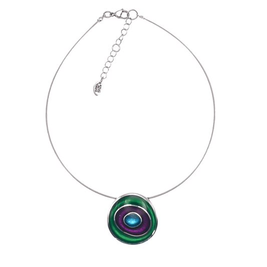 Aurora Organic Circles Shiny Pendant | The Jewellery Stop