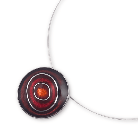 Maple Organic Circles Shiny Pendant | The Jewellery Stop