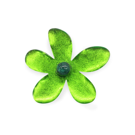 Lime Flower Shiny Brooch | The Jewellery Stop