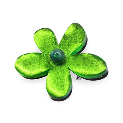 Lime Flower Shiny Brooch | The Jewellery Stop