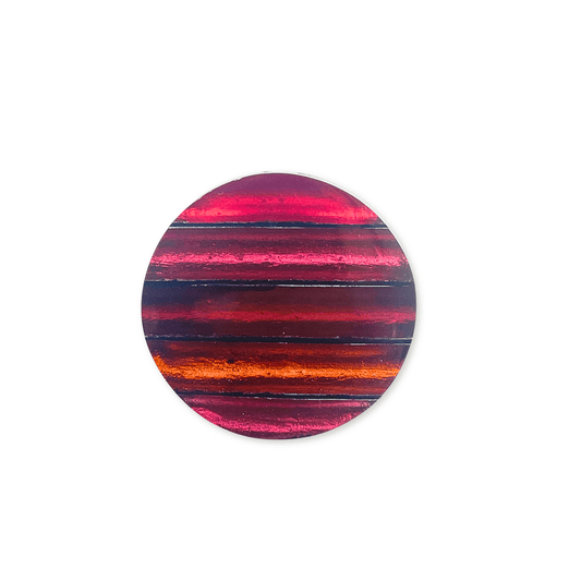 Maple Geometric Circles Shiny Brooch
