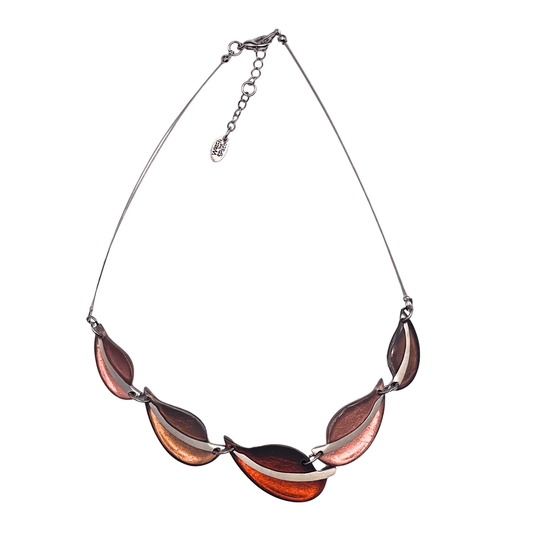 Nougat Leaf Shiny Necklace | The Jewellery Stop