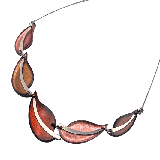 Nougat Leaf Shiny Necklace | The Jewellery Stop