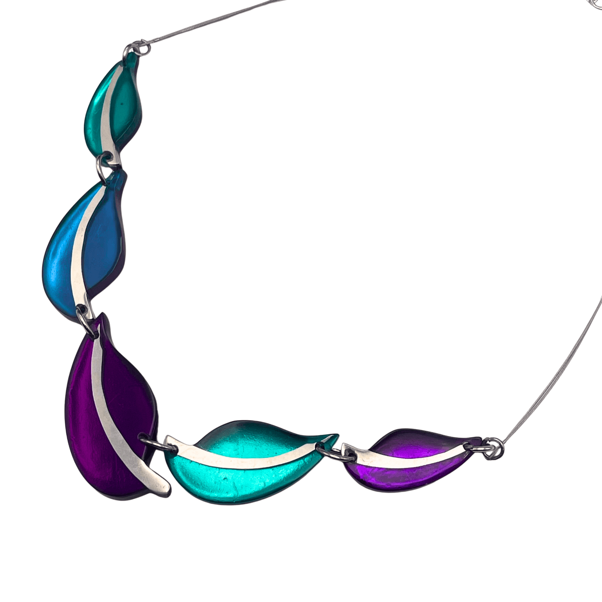 Peacock Leaf Shiny Necklace | The Jewellery Stop