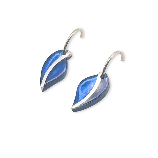 Pacific Leaf Shiny Creole Earrings
