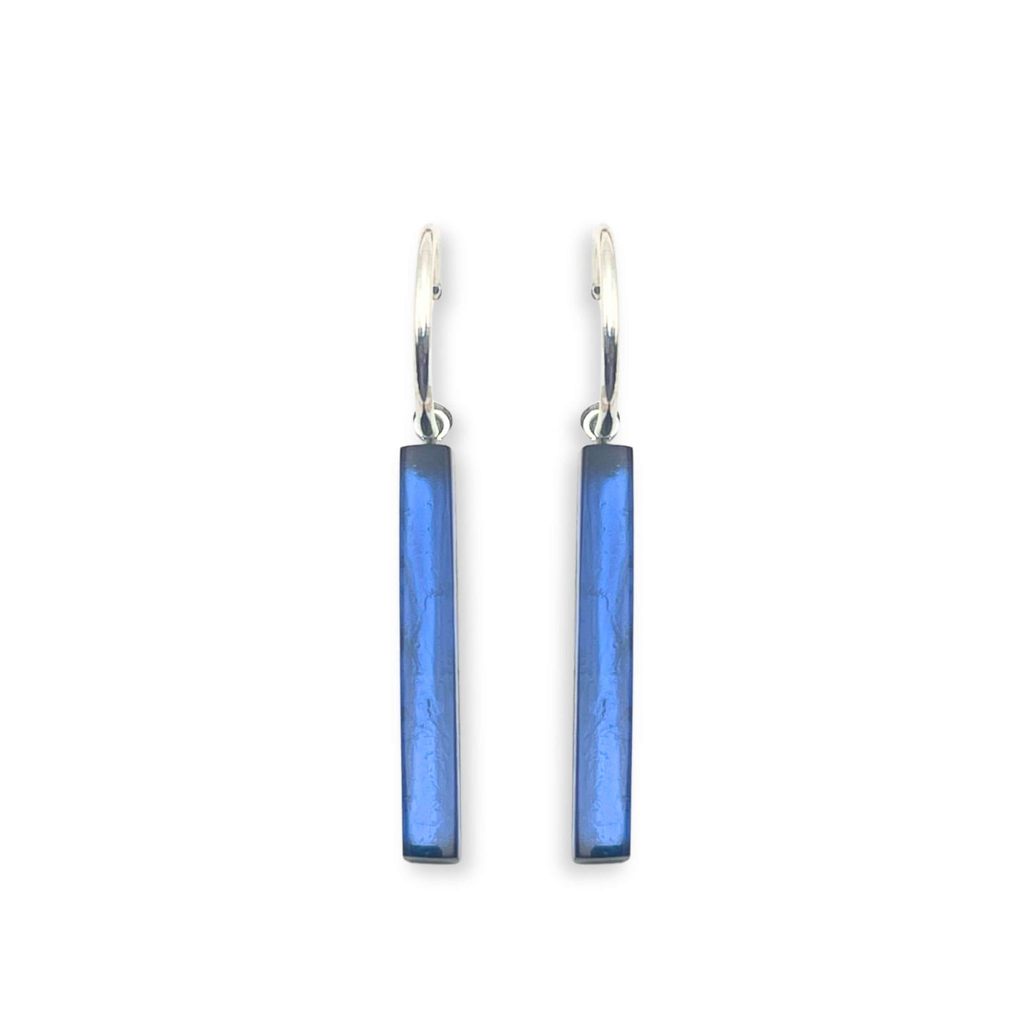 Pacific Square Sticks Shiny Creole Earrings