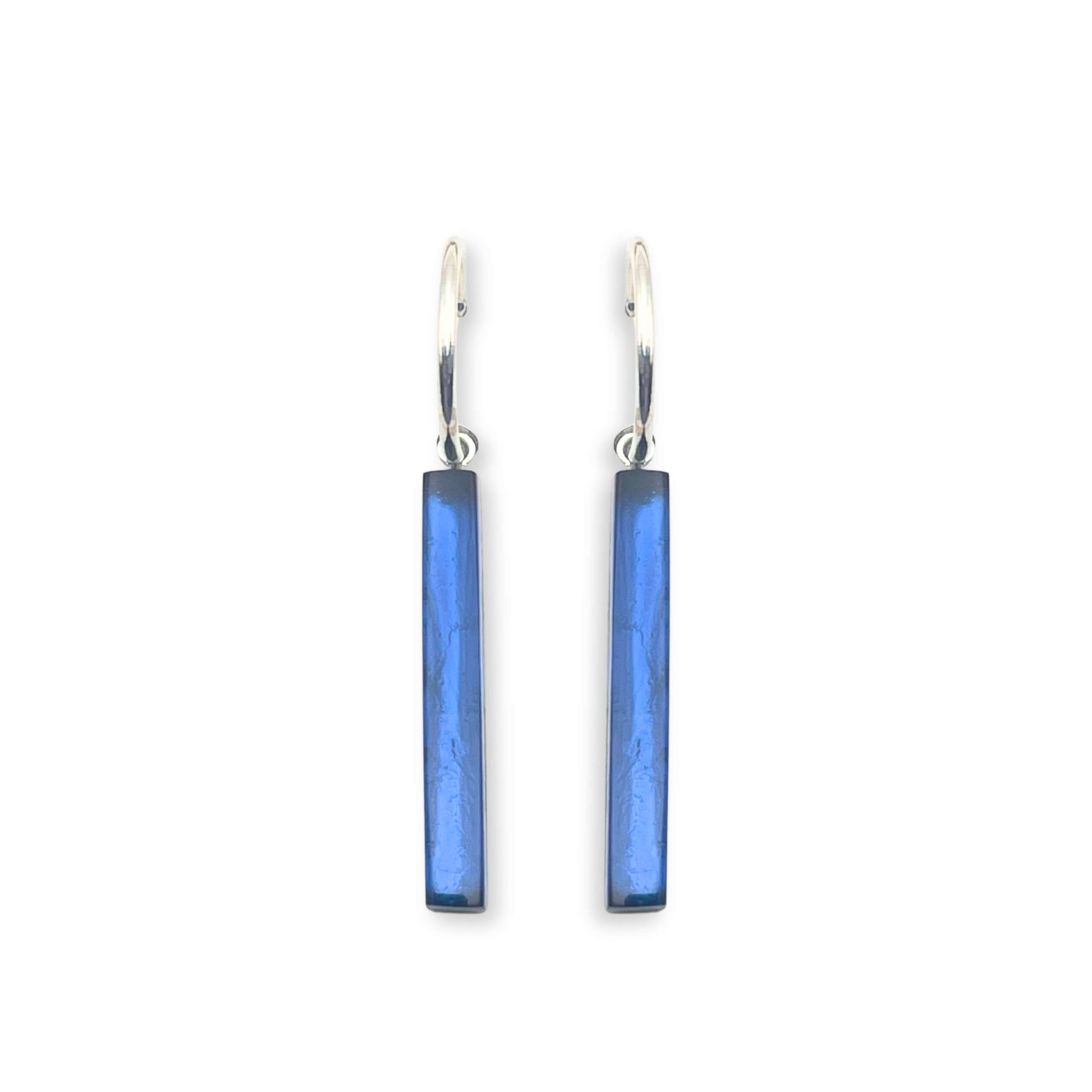 Pacific Square Sticks Shiny Creole Earrings