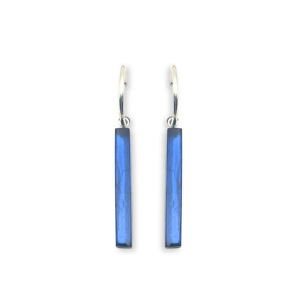 Pacific Square Sticks Shiny Creole Earrings