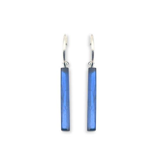 Pacific Square Sticks Shiny Creole Earrings