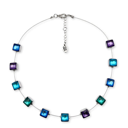 Fjord Aluminium Squares Shiny Necklace