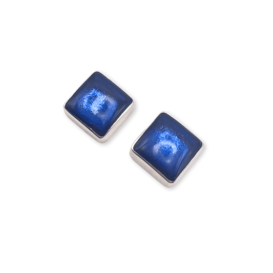 Atlantic Aluminium Squares Shiny Stud Earrings | The Jewellery Stop