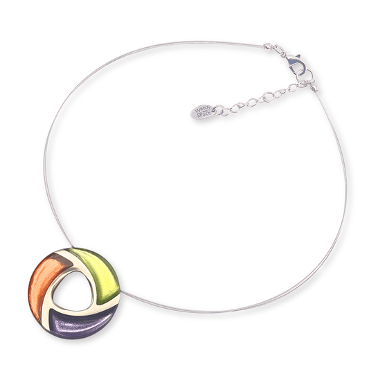 Sherbet Trisceli Shiny Pendant on Wire