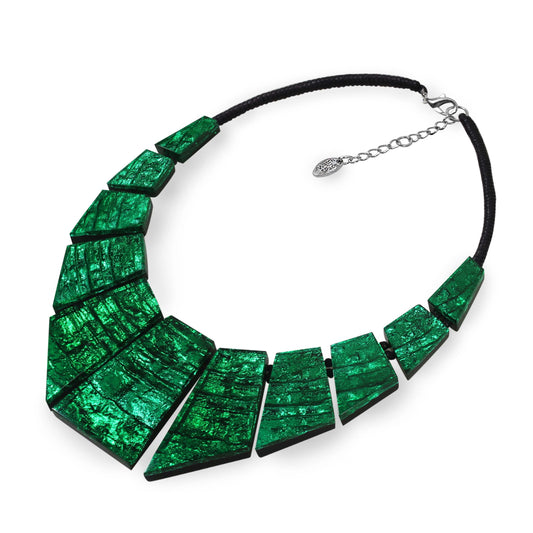 Emerald Aztec Pharaoh Necklace