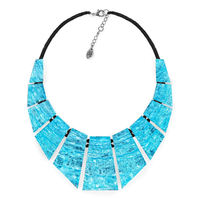 Light Turquoise Aztec Pharaoh Necklace | The Jewellery Stop